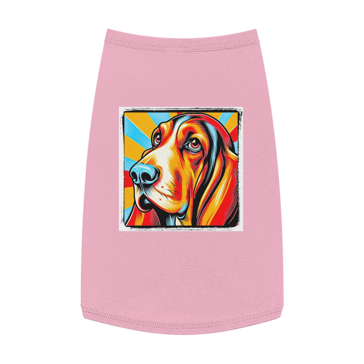 Pet Tank Top Basset Hound Pets Printify L Pink