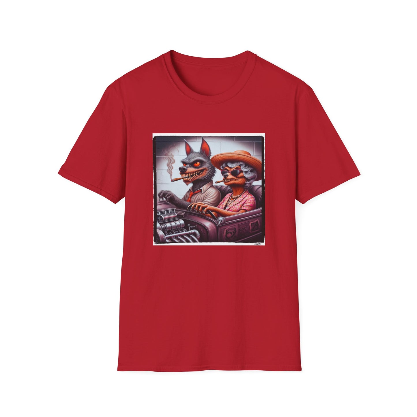 Chupacabra T-Shirt Printify S Cherry Red 