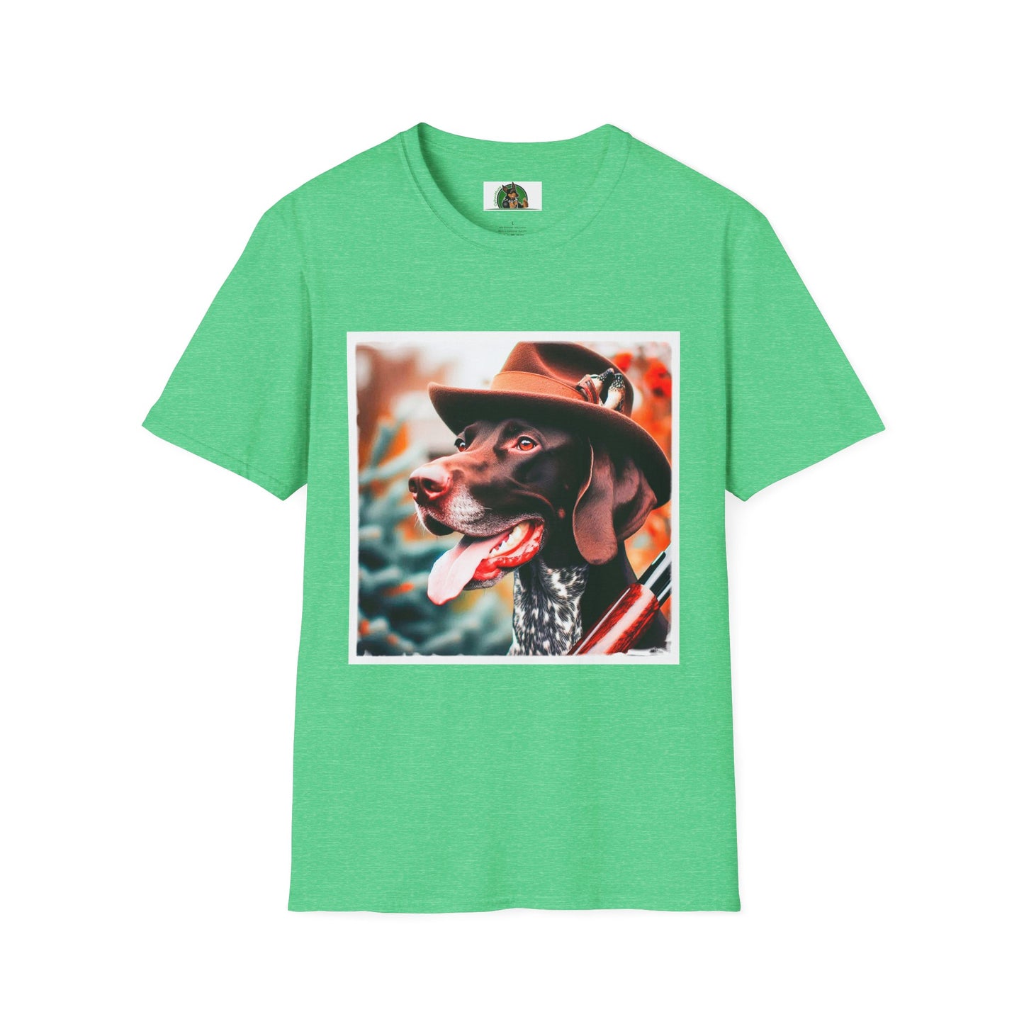 German Shorthaired Pointer T-Shirt Printify S Heather Irish Green 