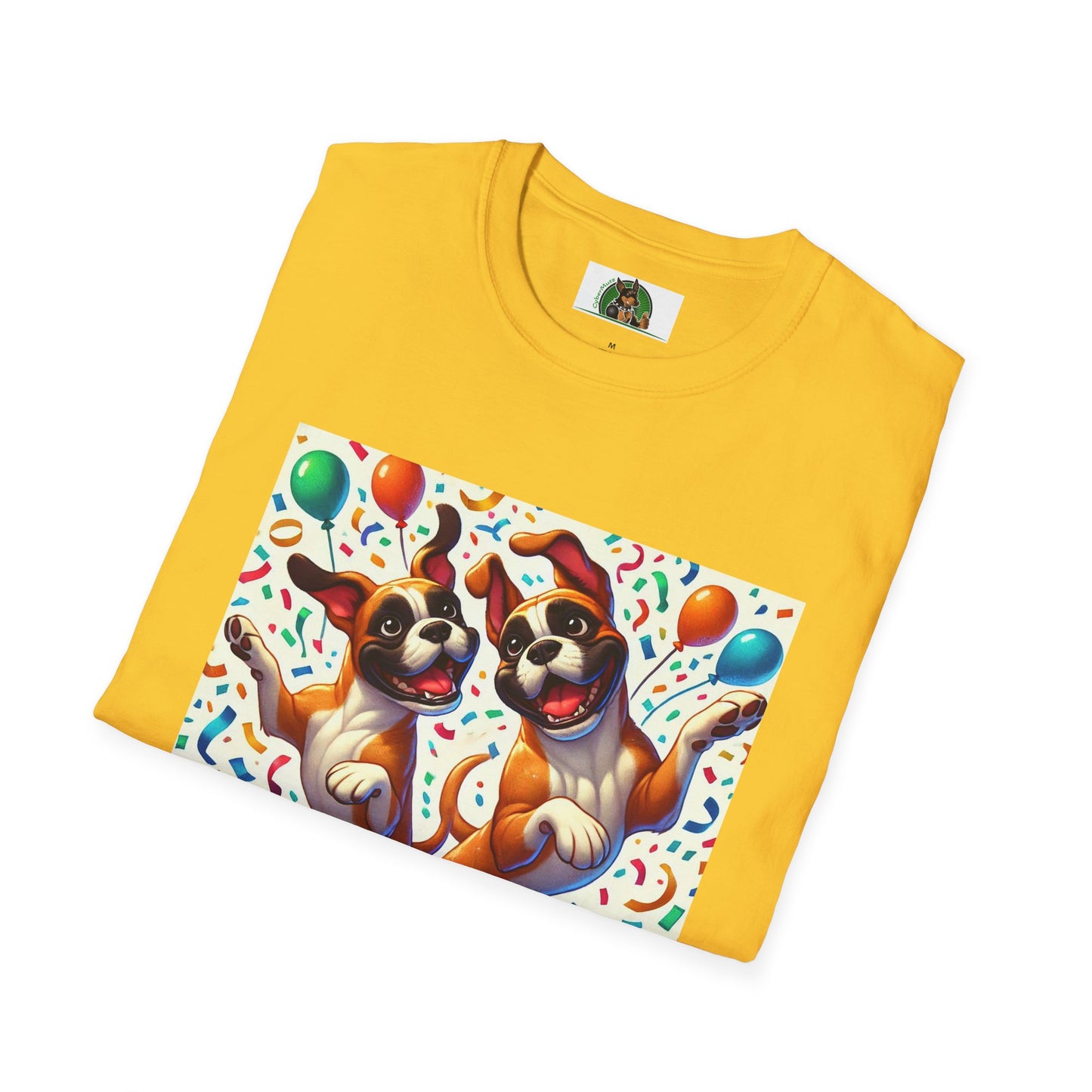 Boxer Dancing Dog T-Shirt - Fun and Playful Unisex Tee