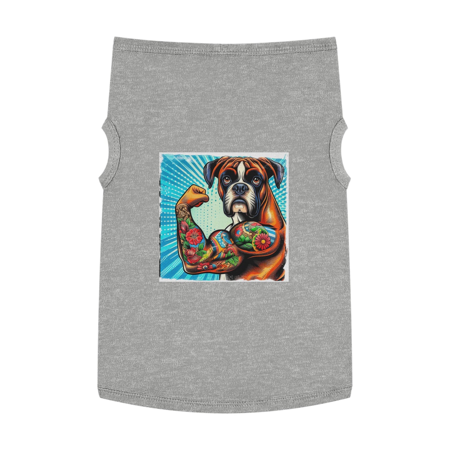 Pet Tank Top Boxer Pets Printify XL Heather 