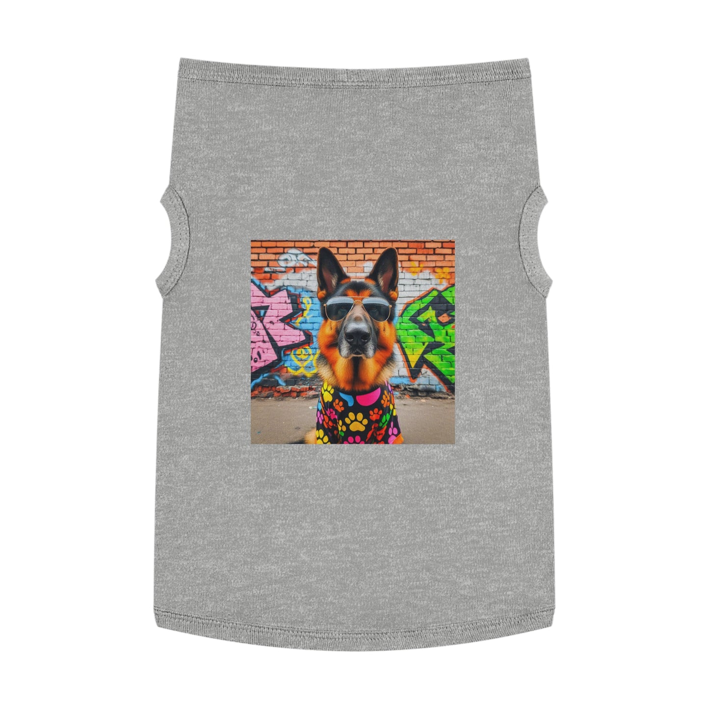 Pet Tank Top German Shepherd Pets Printify XL Heather 