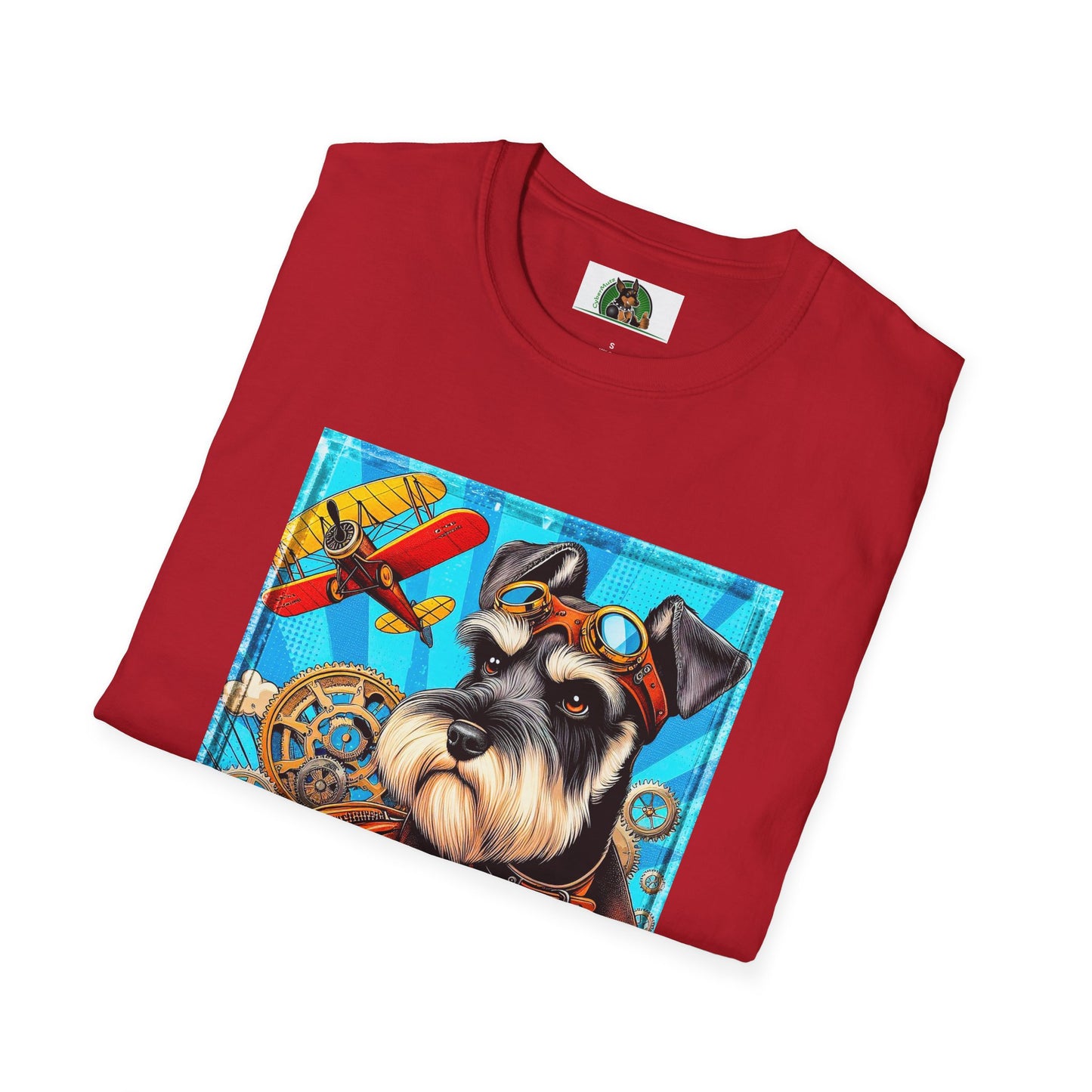 Schnauzer T-Shirt with Miniature Schnauzer Design T-Shirt Printify   