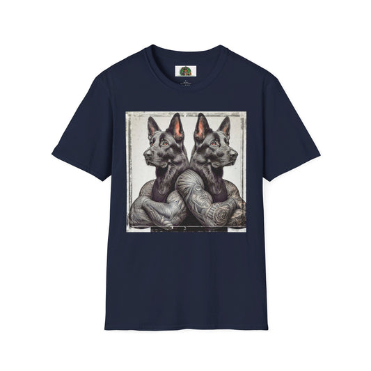 German Shepherd T-Shirt Printify Navy S 