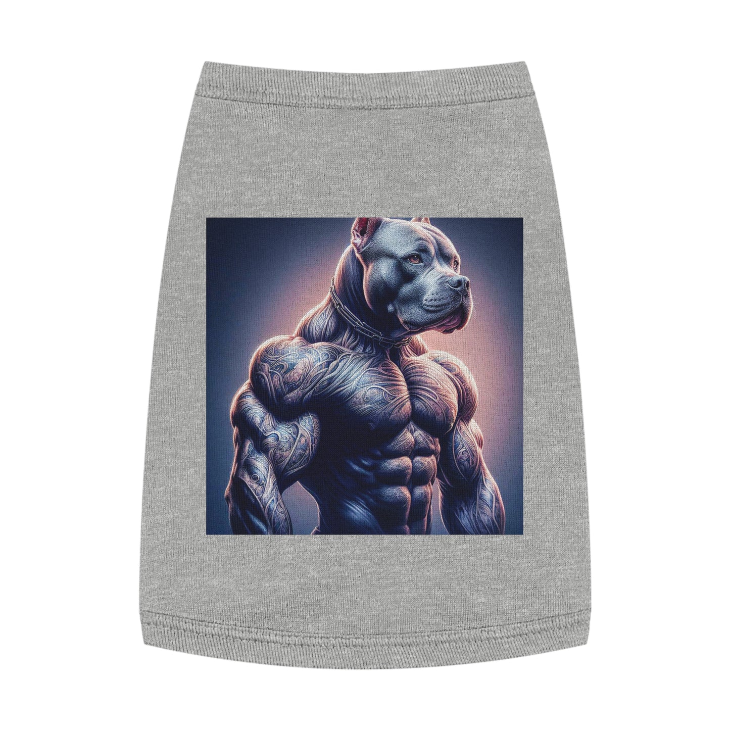 Pet Tank Top Pit Bull Pets Printify M Heather