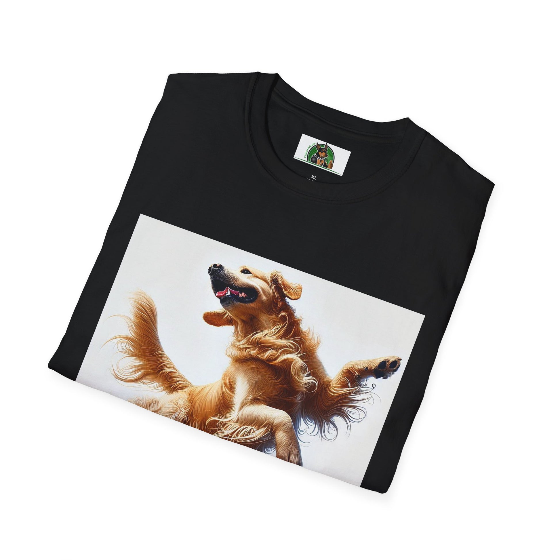 Golden Retriever Dance T-Shirt T-Shirt Printify