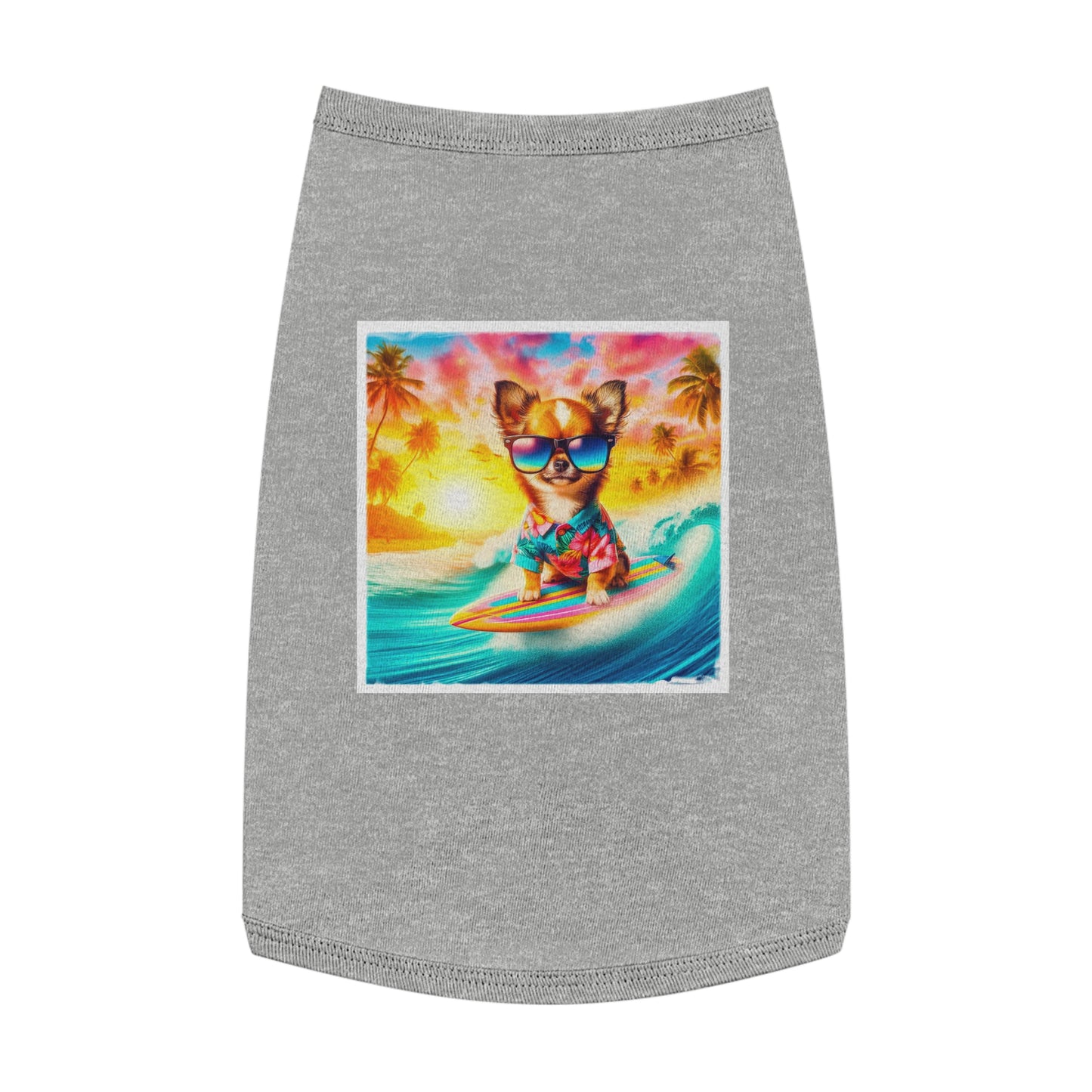 Pet Tank Top Chihuahua Pets Printify L Heather