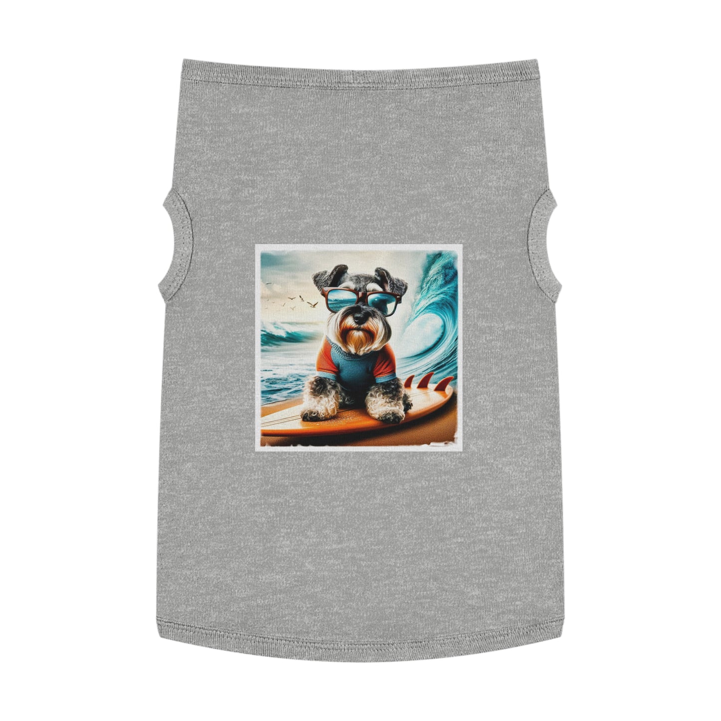 Pet Tank Top Miniature Schnauzer Pets Printify XL Heather 