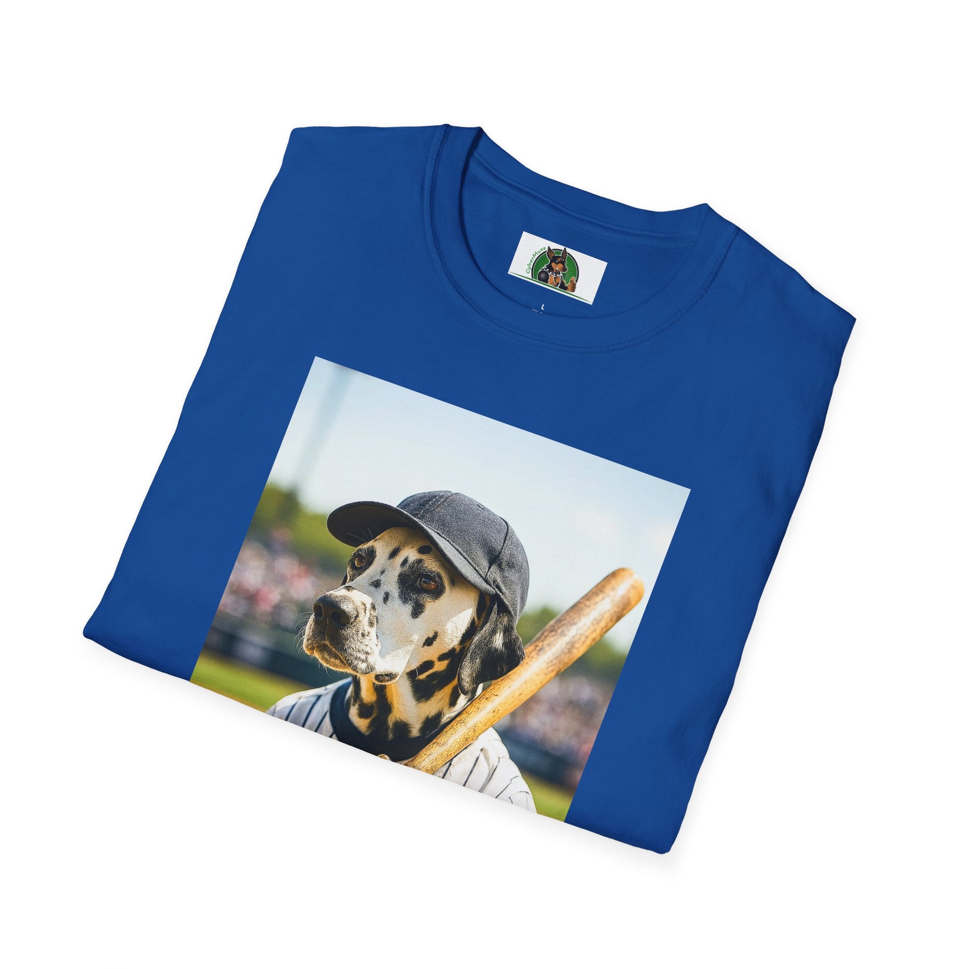 Baseball Dalmatian Sports Unisex T-Shirt T-Shirt Printify