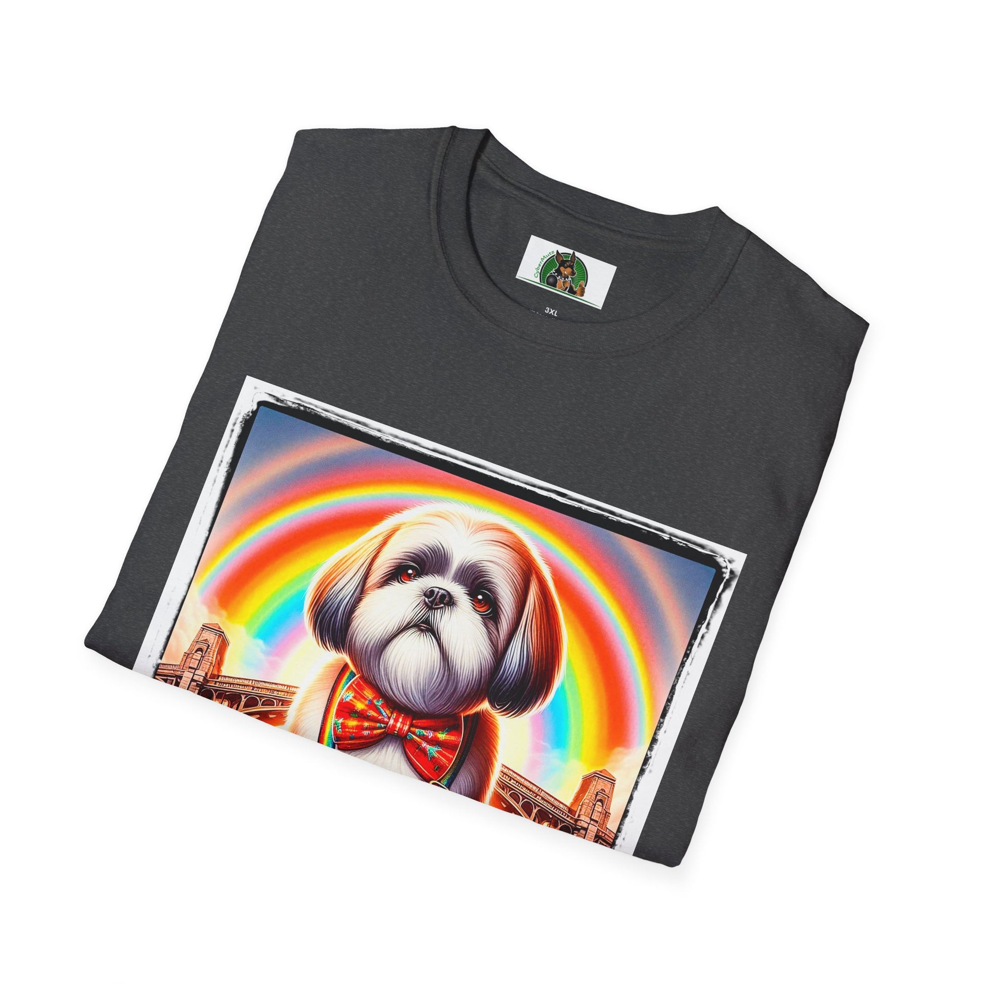 Shih Tzu rainbow shirt. T-Shirt Printify