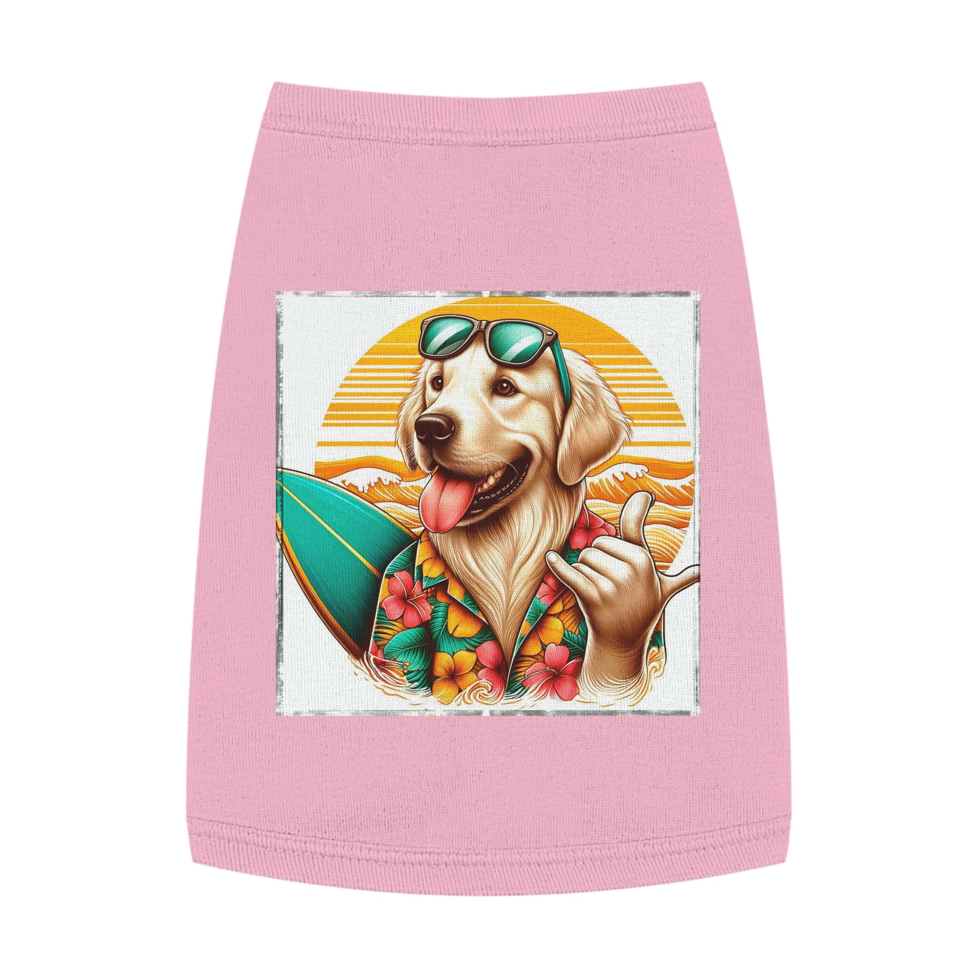 Golden Retriever pet tank top Pets Printify   