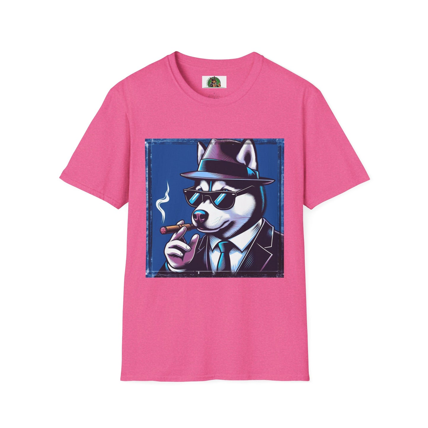 Husky T-Shirt Printify S Heather Heliconia