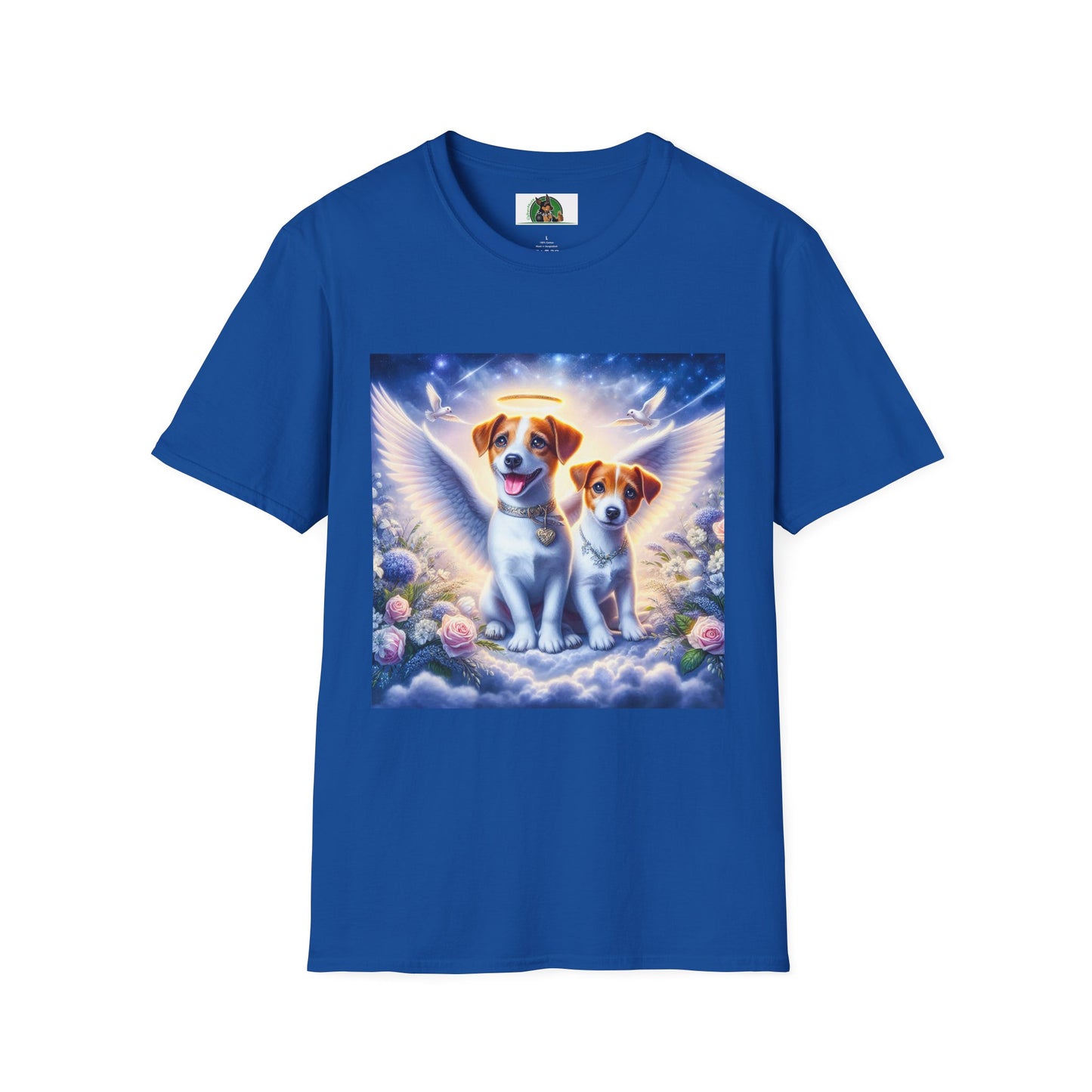 Jack Russell Puppy Angels T-Shirt Printify S Royal