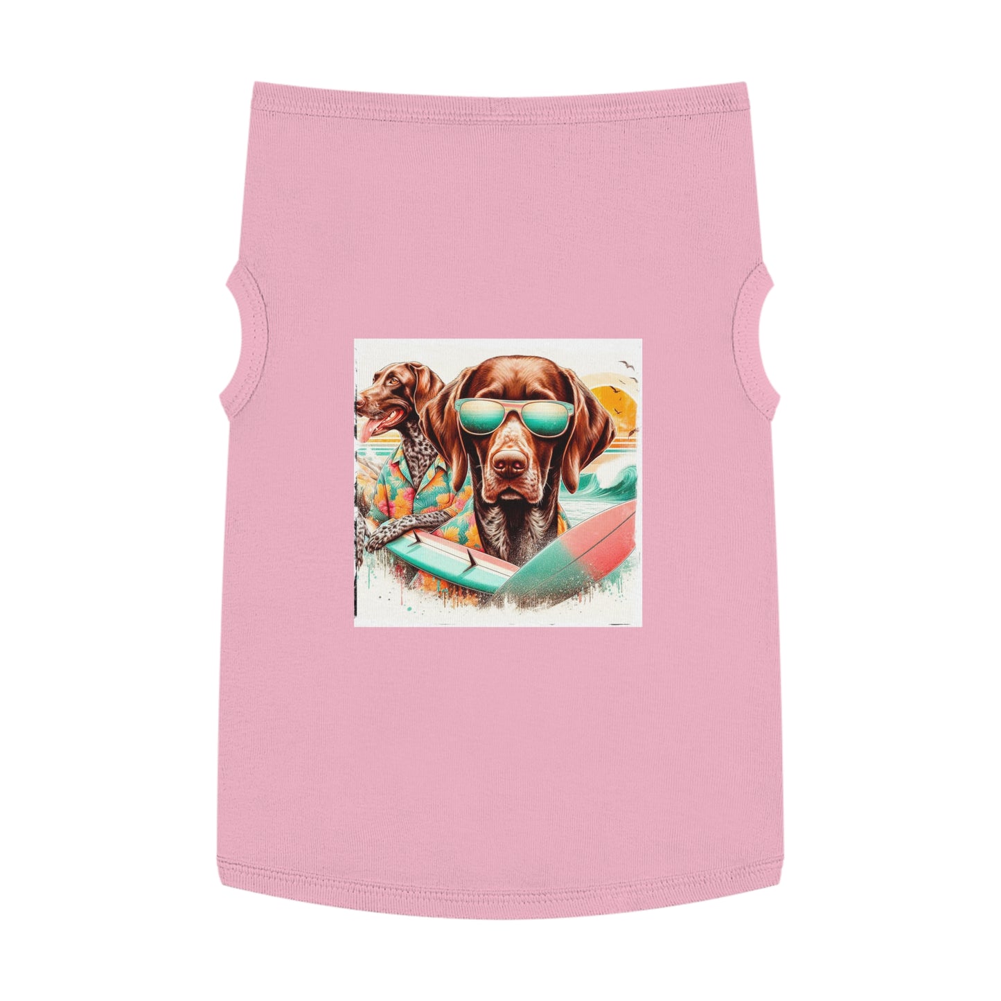 Pet Tank Top German Shorthaired Pointer Pets Printify XL Pink 