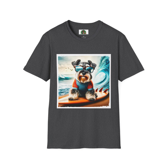 Miniature Schnauzer beach babe shirt T-Shirt Printify XS Dark Heather