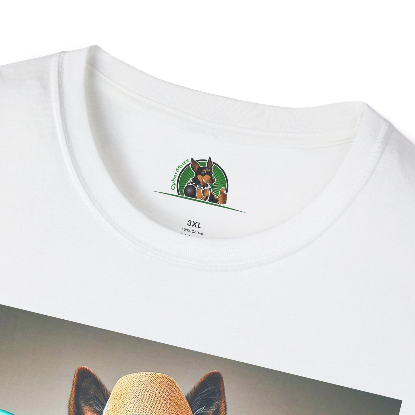 German Shepherd frisbee flying shirt T-Shirt Printify