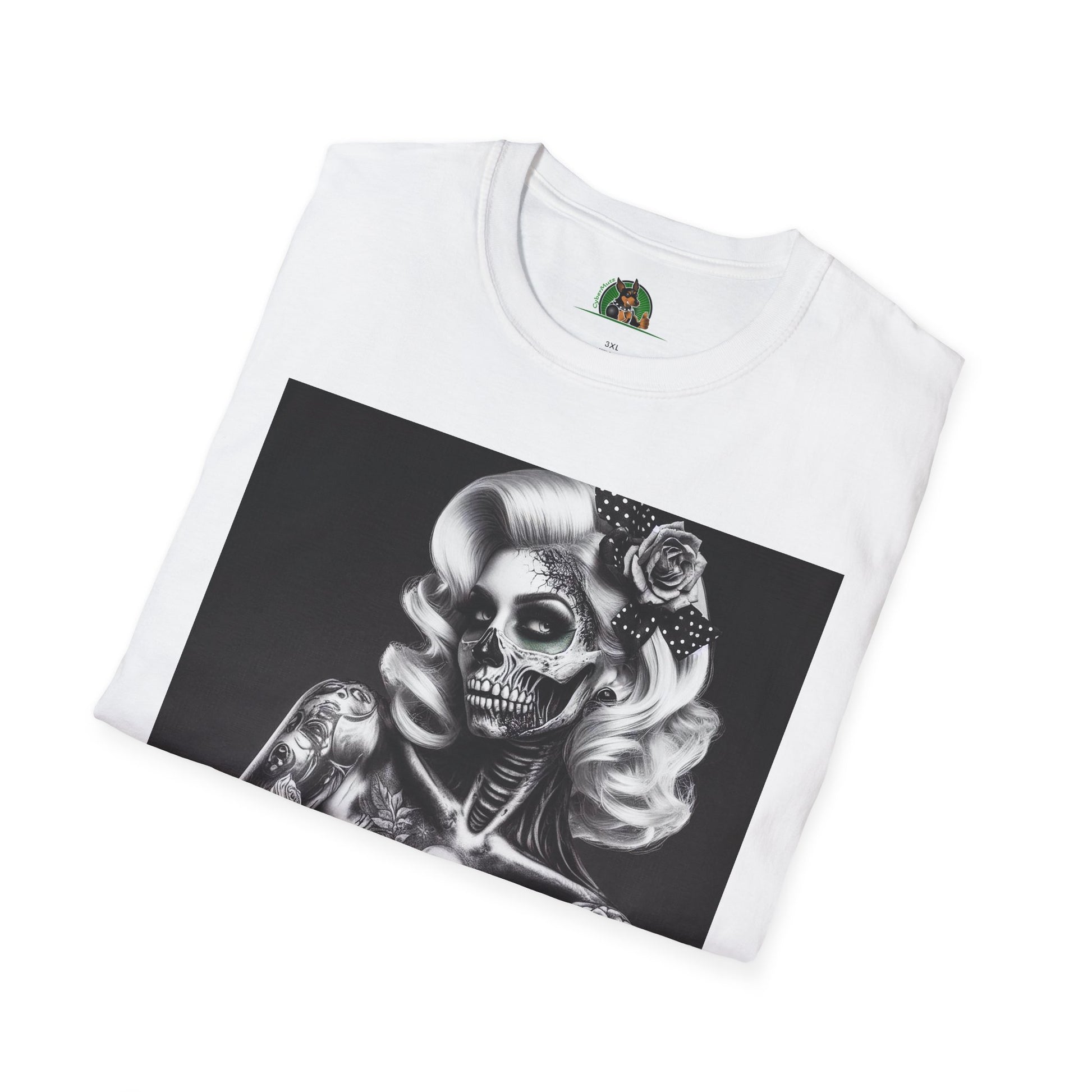 Zombie Girl Graphic T-Shirt - Quirky Soft Cotton Tee | CyberMutz T-Shirt Printify