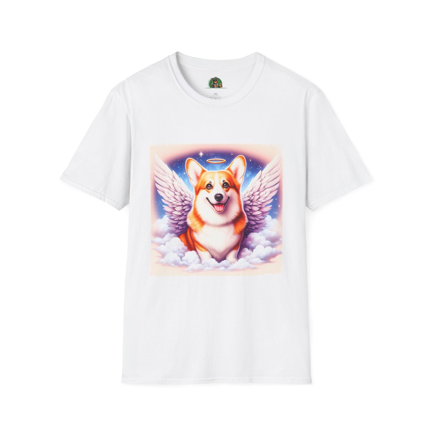Pembroke Welsh Corgi pink angel T-Shirt Printify XS White