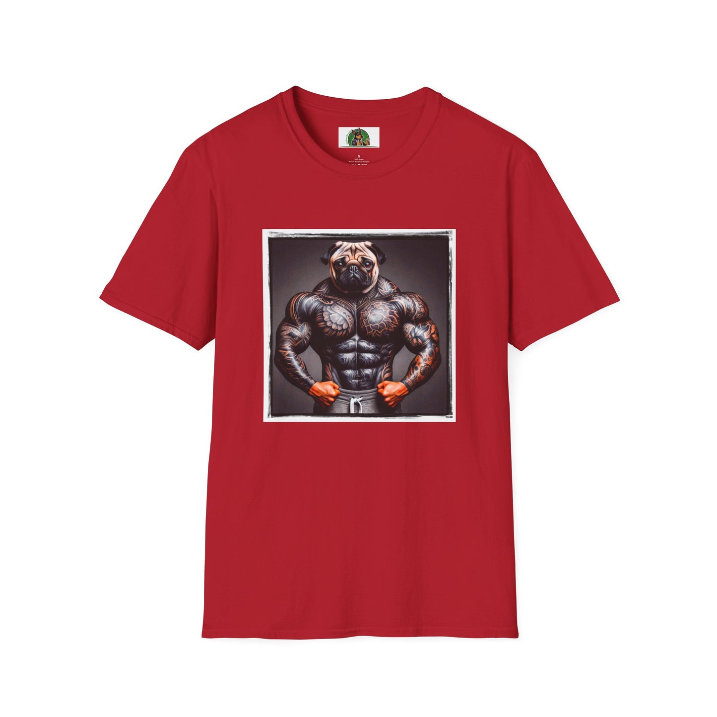 Pugs T-Shirt Printify S Cherry Red 