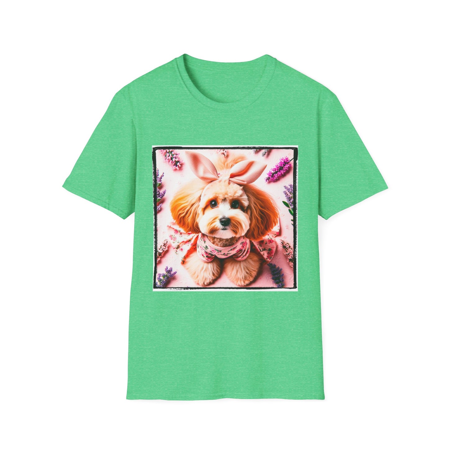 CockerPoo T-Shirt Printify S Heather Irish Green