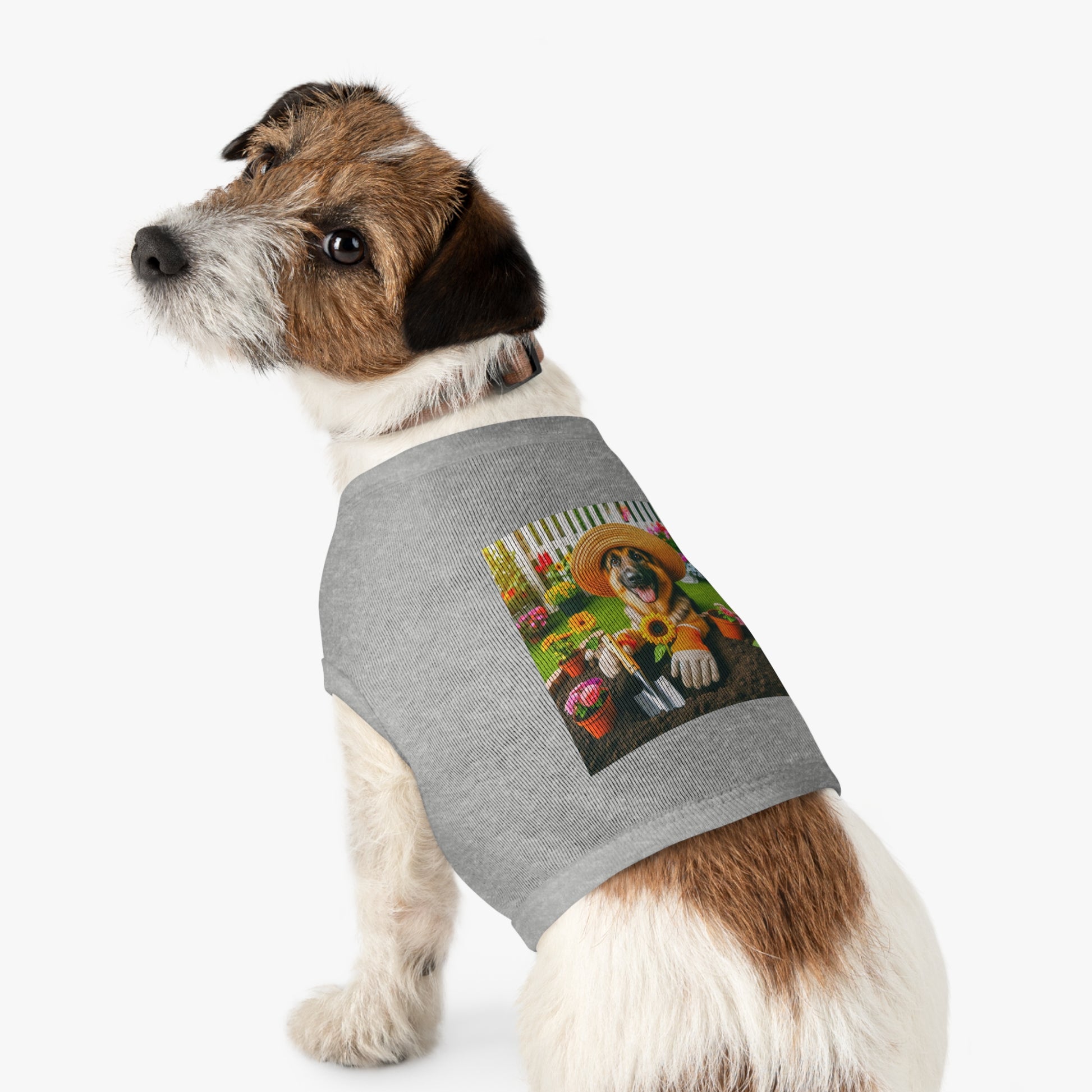 German Shepherd happy Gardner shirt Pets Printify