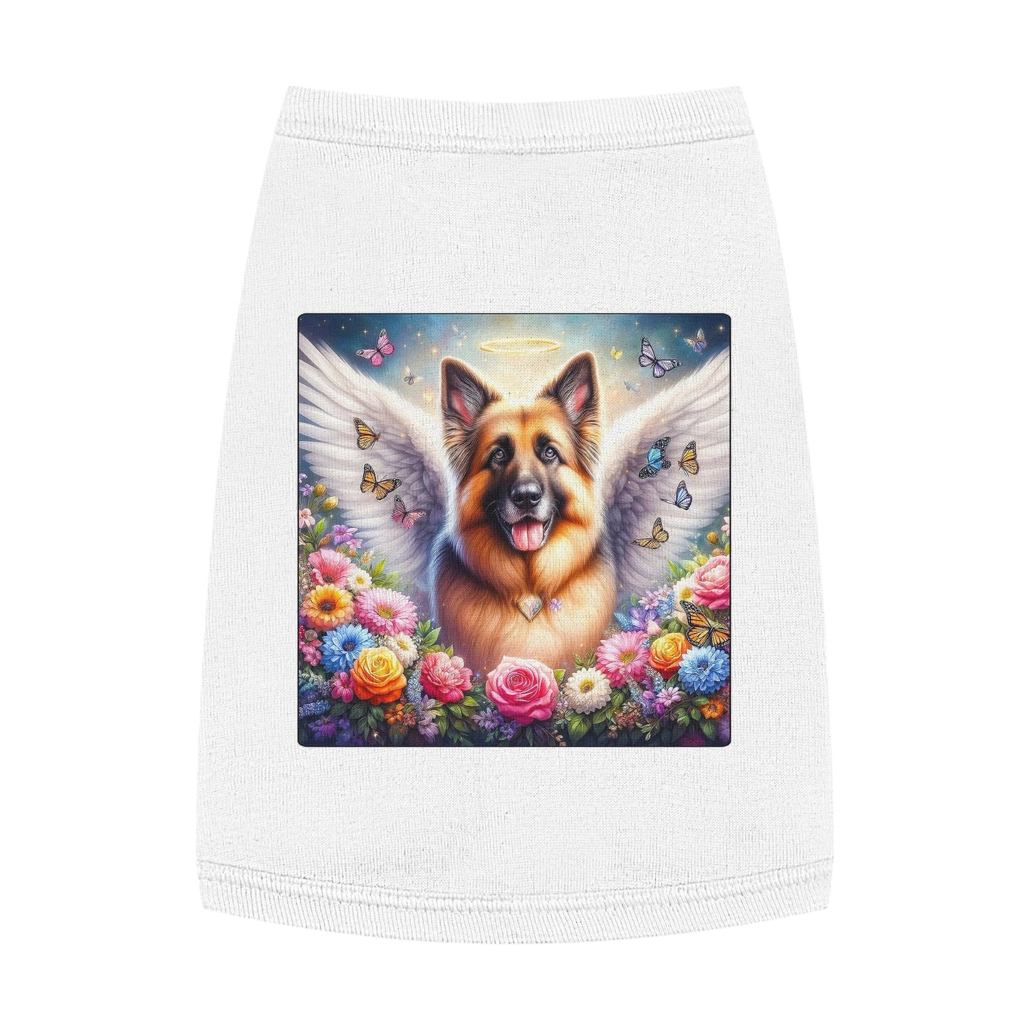 Pet Tank Top German Shepherd Pets Printify M White