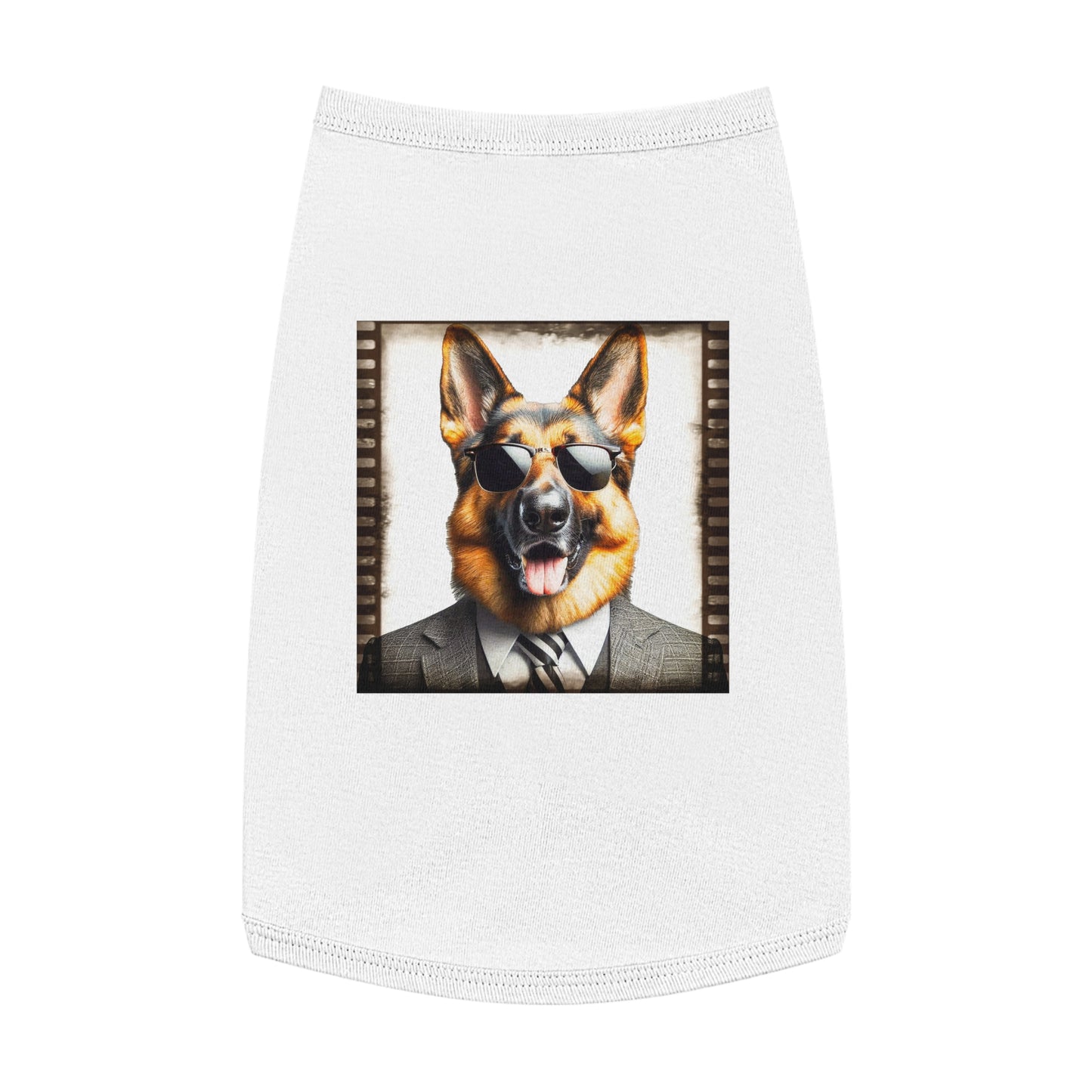 Pet Tank Top German Shepherd Pets Printify L White 