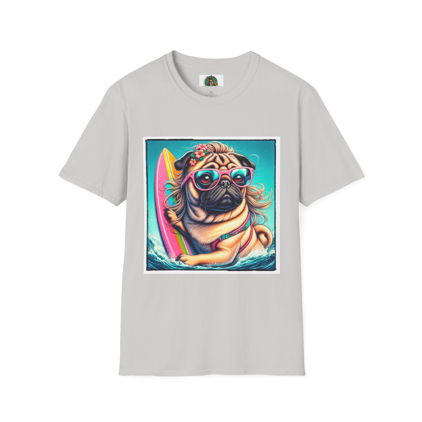 Pugs T-Shirt Printify S Ice Grey 