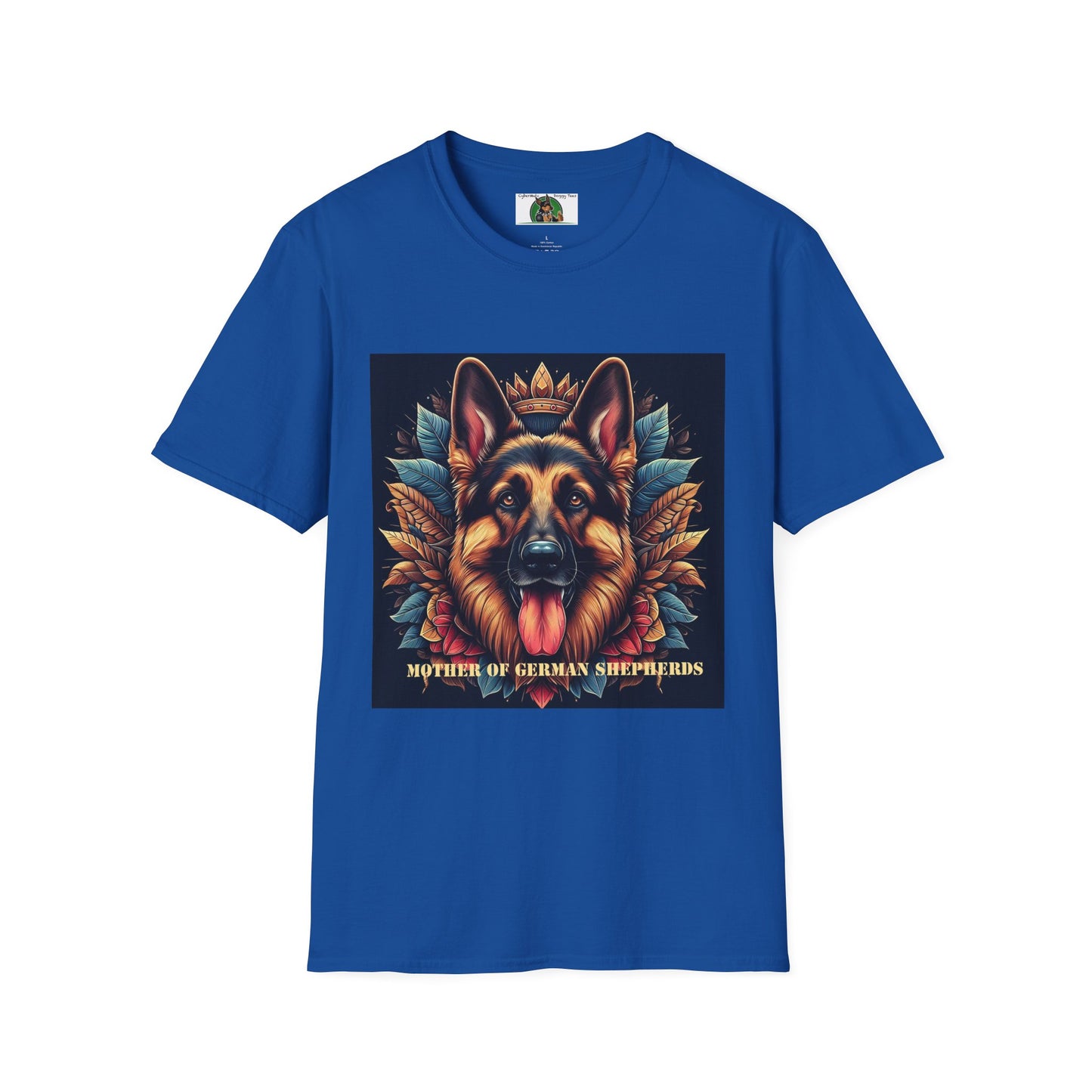 Mis·cel·la·ne·ous German Shepherd "Mother of German Shepherds" T-Shirt Printify S Royal 