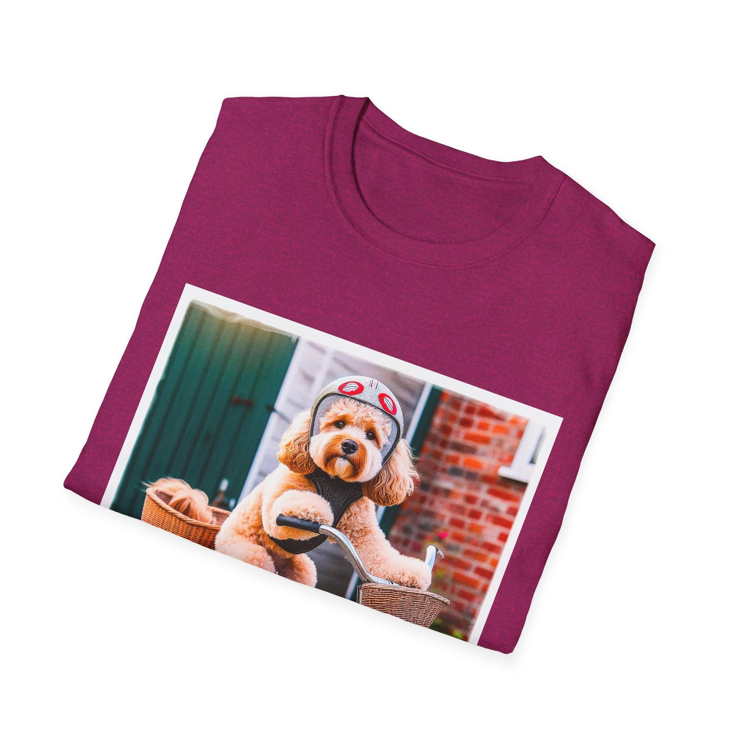 CockerPoo bike sitting t shirt