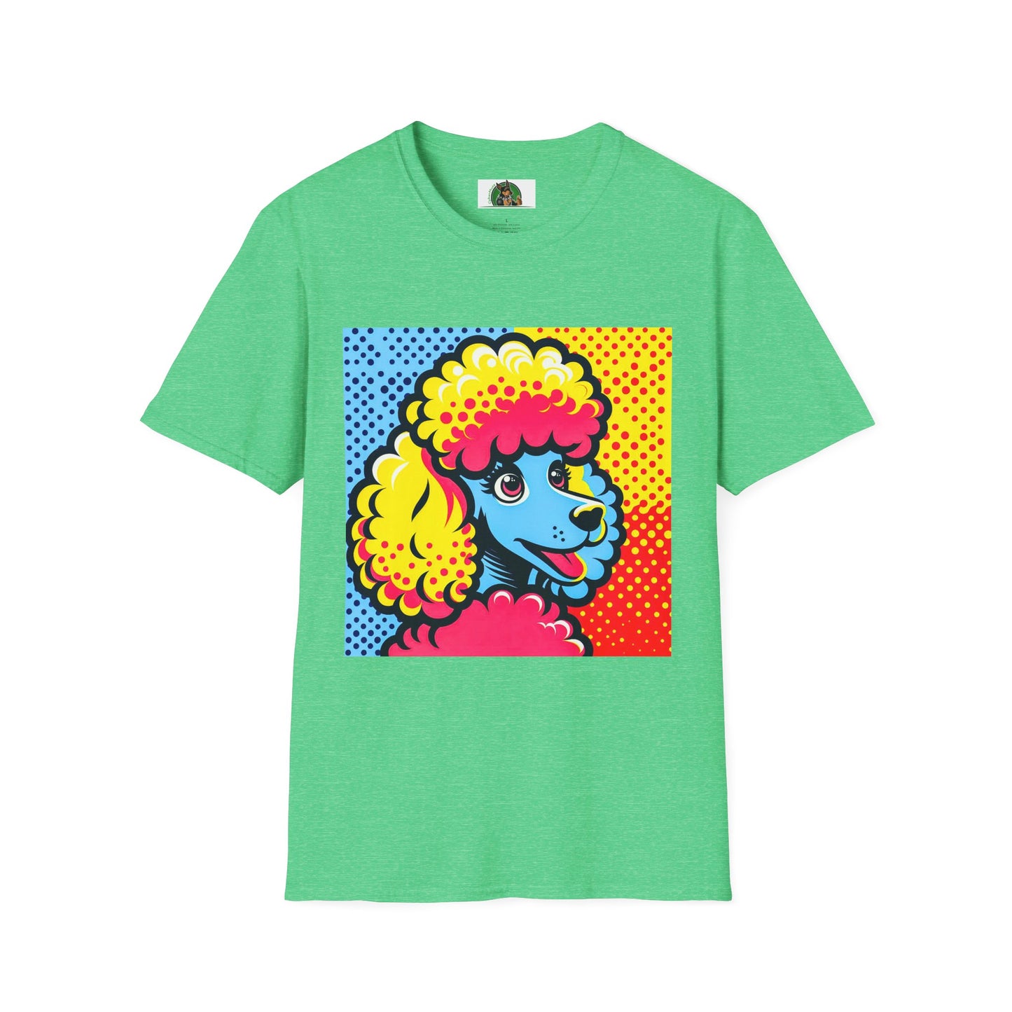 Poodle T-Shirt Printify S Heather Irish Green