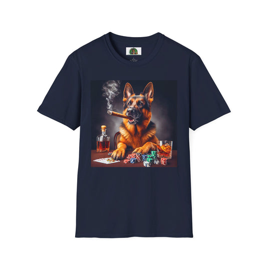 German Shepherd T-Shirt Printify Navy S 