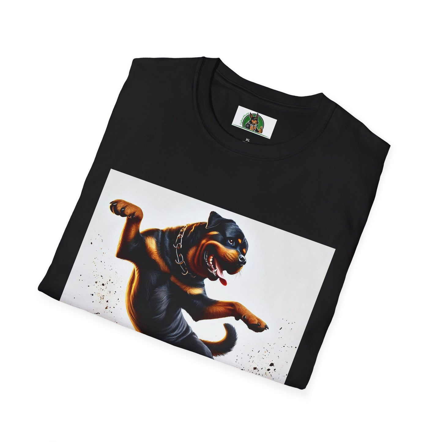 Dancing Rottweiler T-Shirt for Dog Lovers T-Shirt Printify