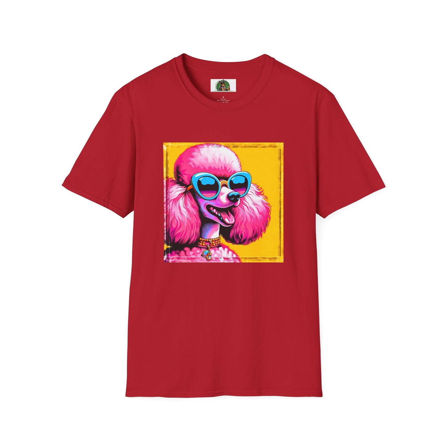 Poodle T-Shirt Printify S Cherry Red