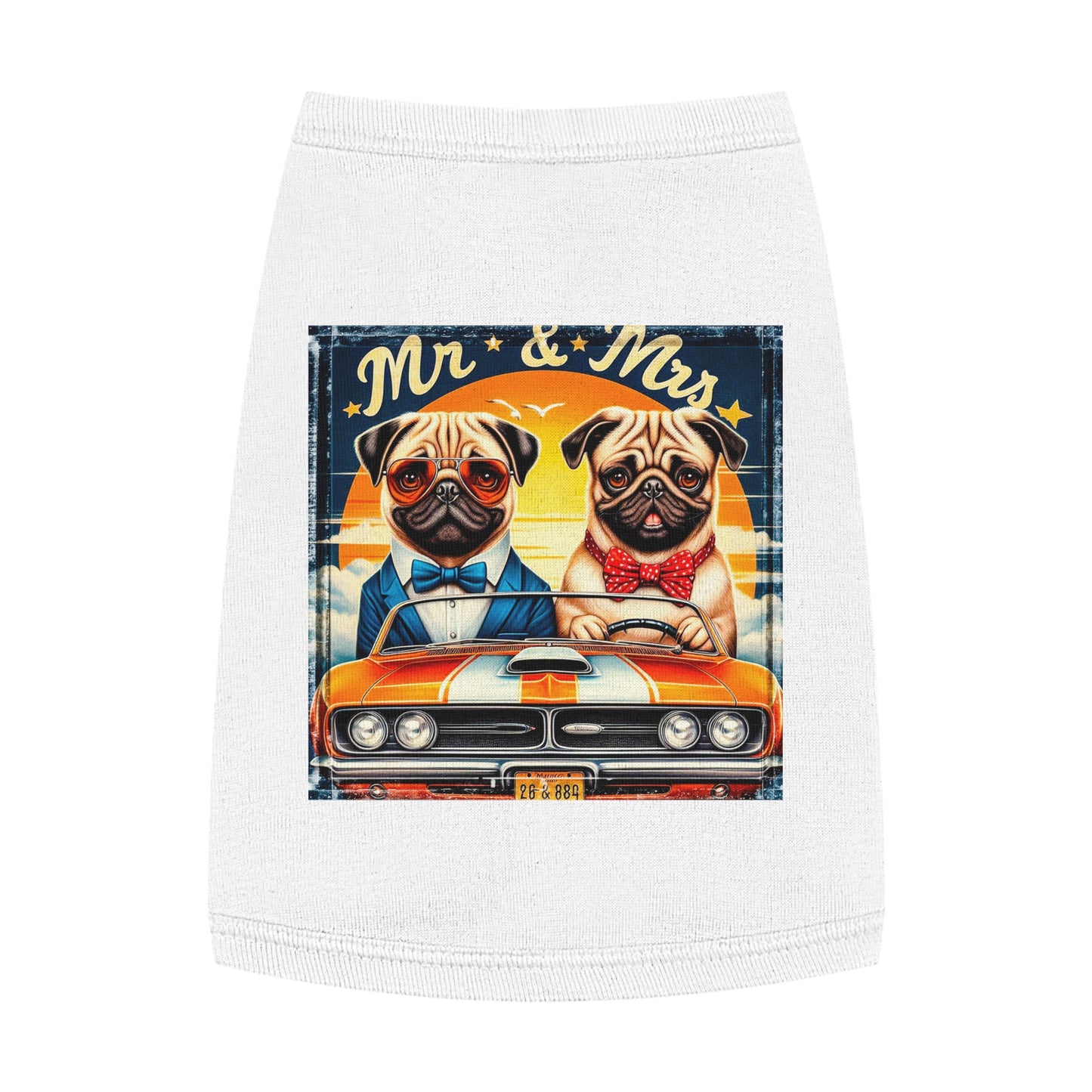 Wacky Pet Tank Top Pug Pets Printify   