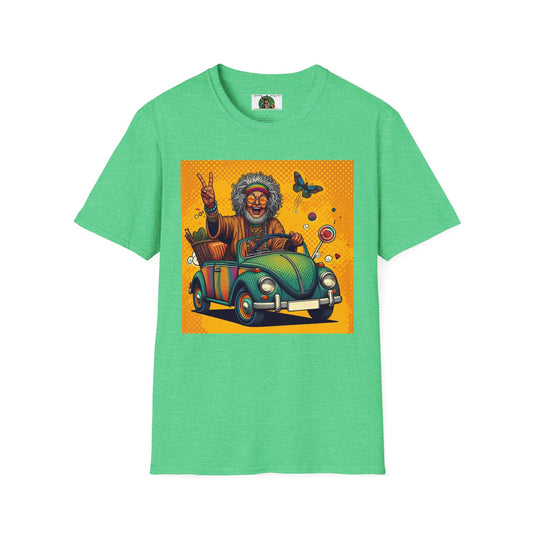 Peace Love and Wacky T-Shirt Printify Heather Irish Green S 