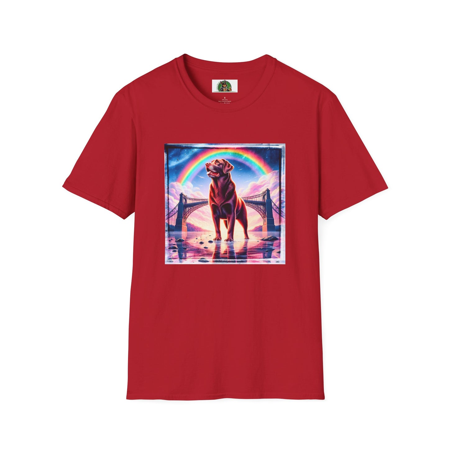 Labrador Retriever T-Shirt Printify S Cherry Red 