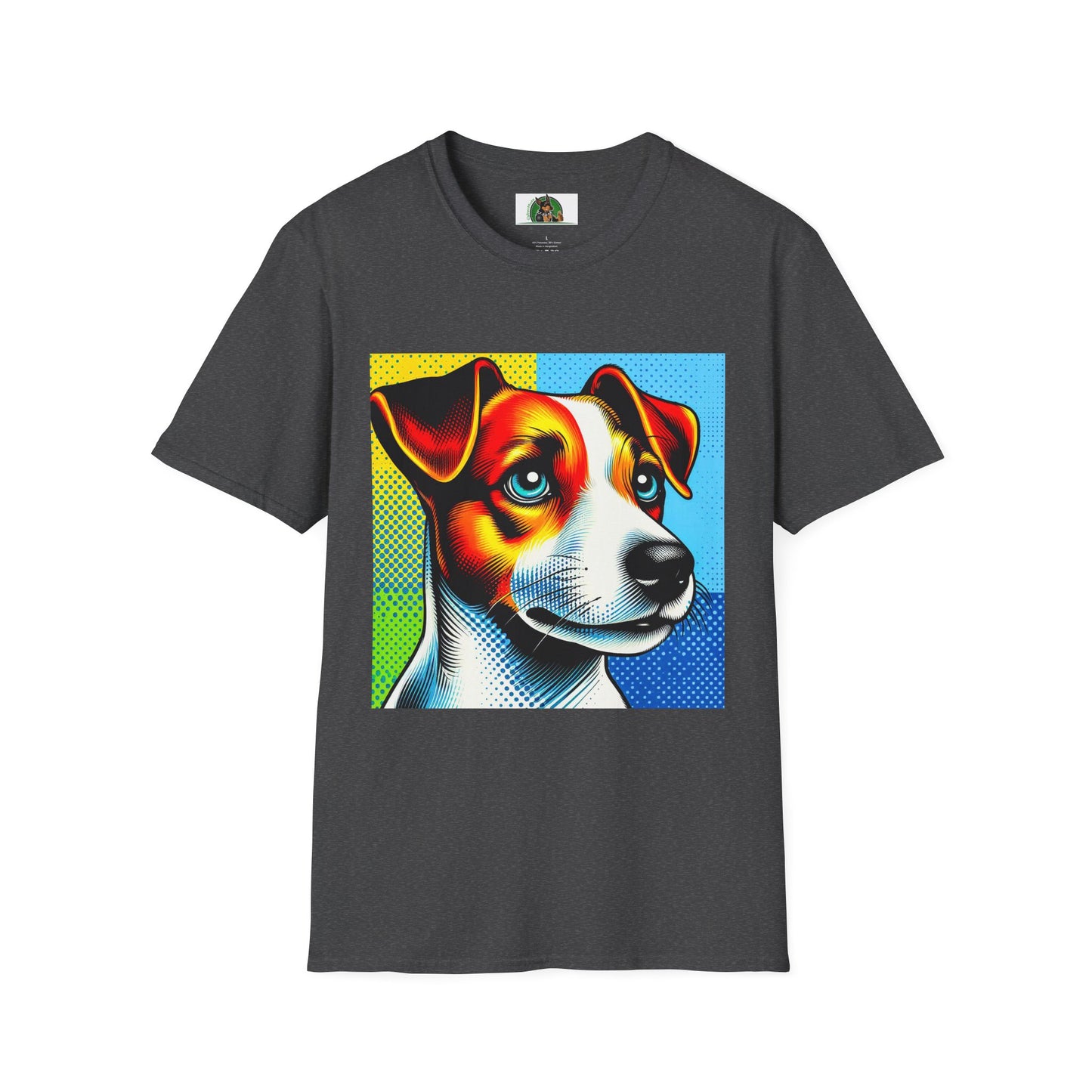 Jack Russell Colorful Pop Art T-Shirt Printify S Dark Heather