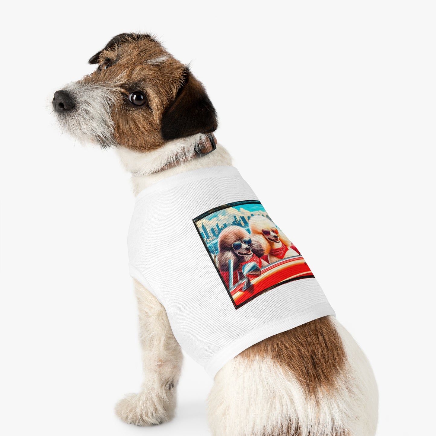 Wacky Pet Tank Top Poodle Pets Printify   