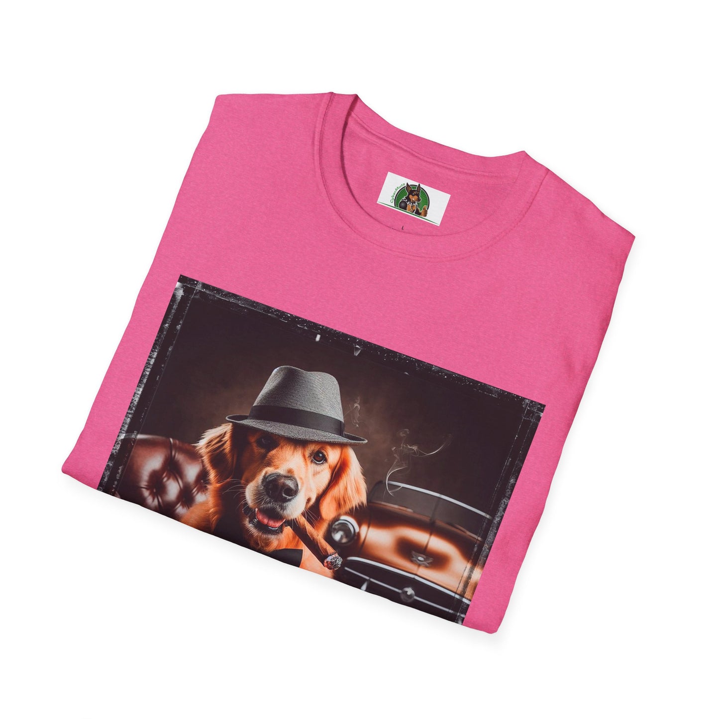 Golden Retriever playing poker shirt