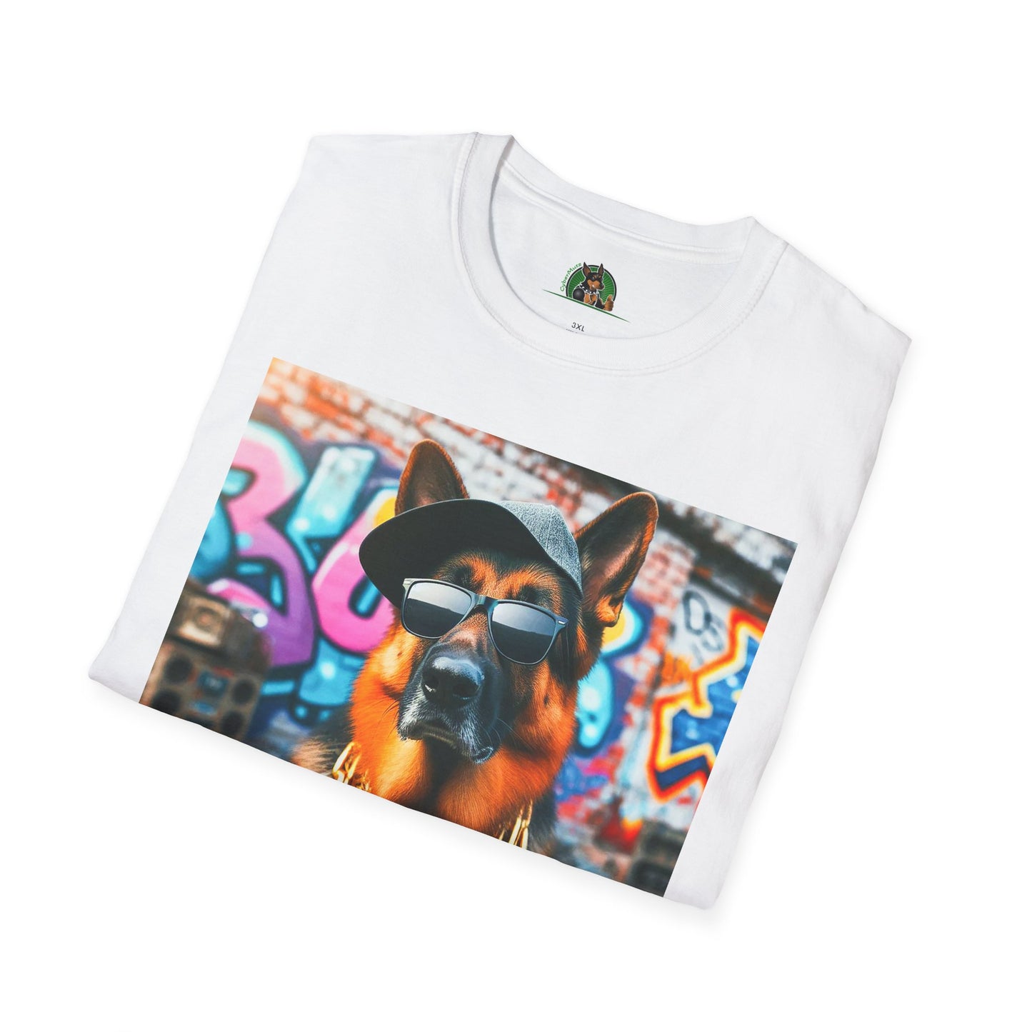 German Shepherd gangster shirt T-Shirt Printify