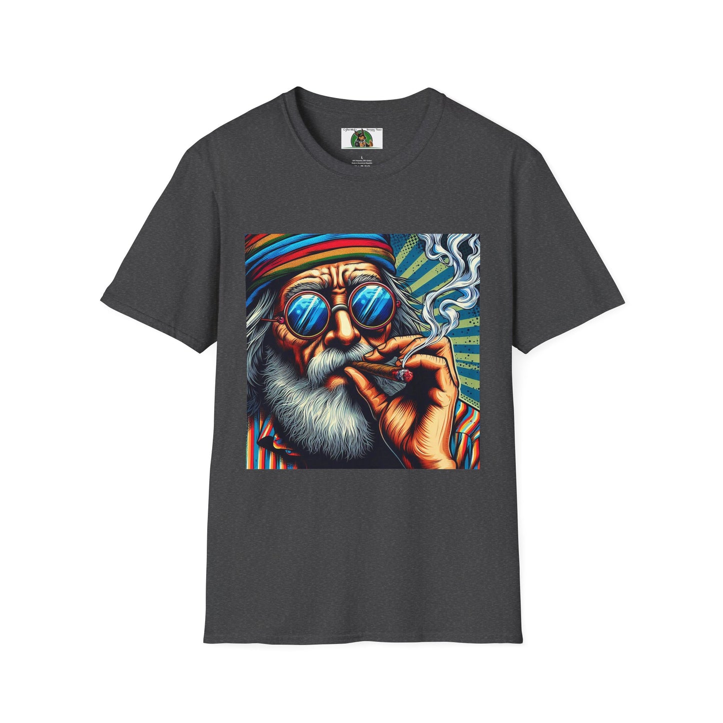 Smoke it up Wacky Dude T-Shirt Printify Dark Heather S 