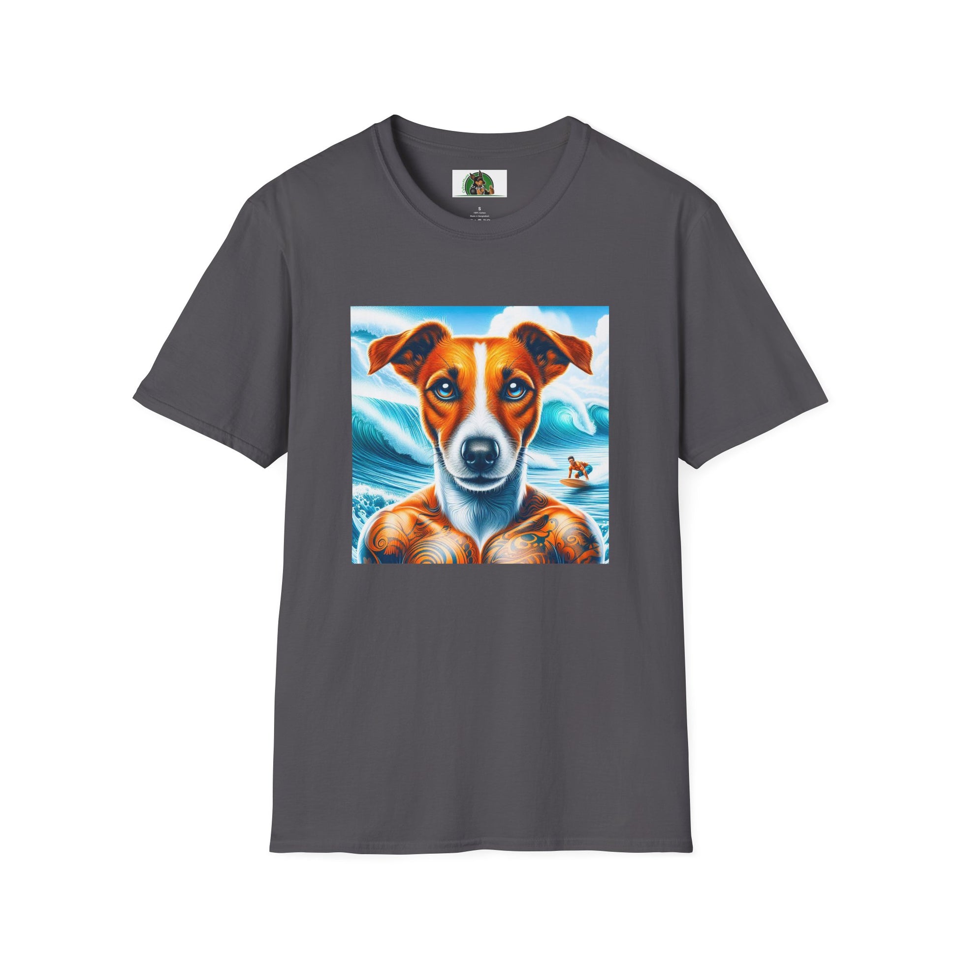 Jack Russell Buffed Out T-Shirt Printify S Charcoal