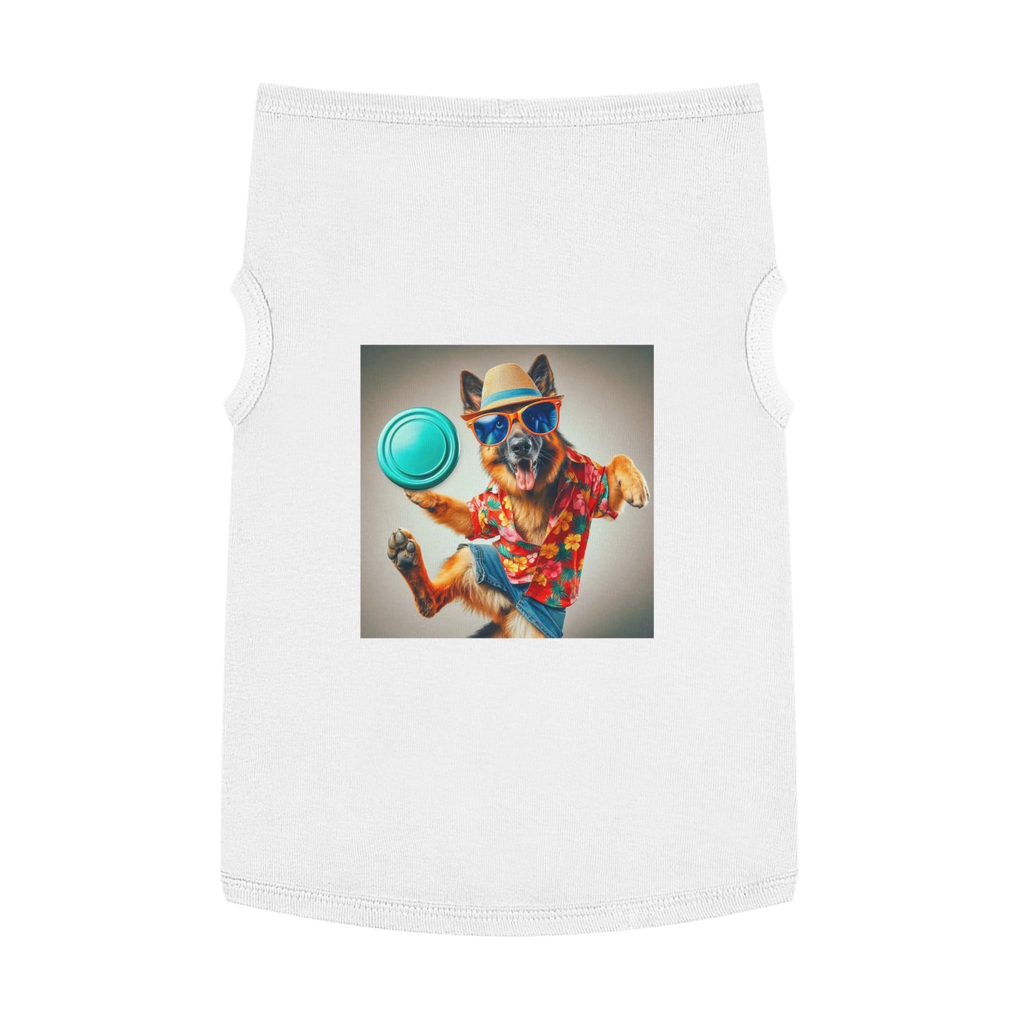 Pet Tank Top German Shepherd Pets Printify XL White 