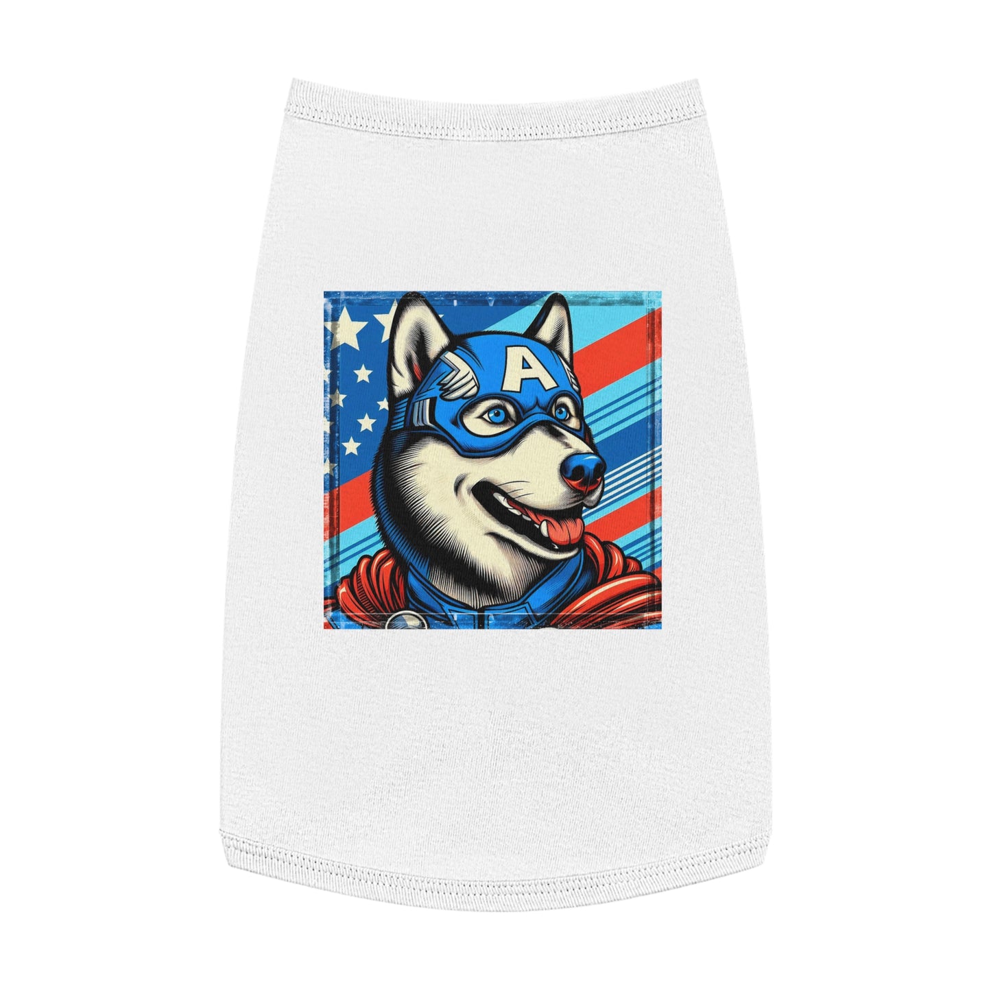 Pet Tank Top Husky Pets Printify L White