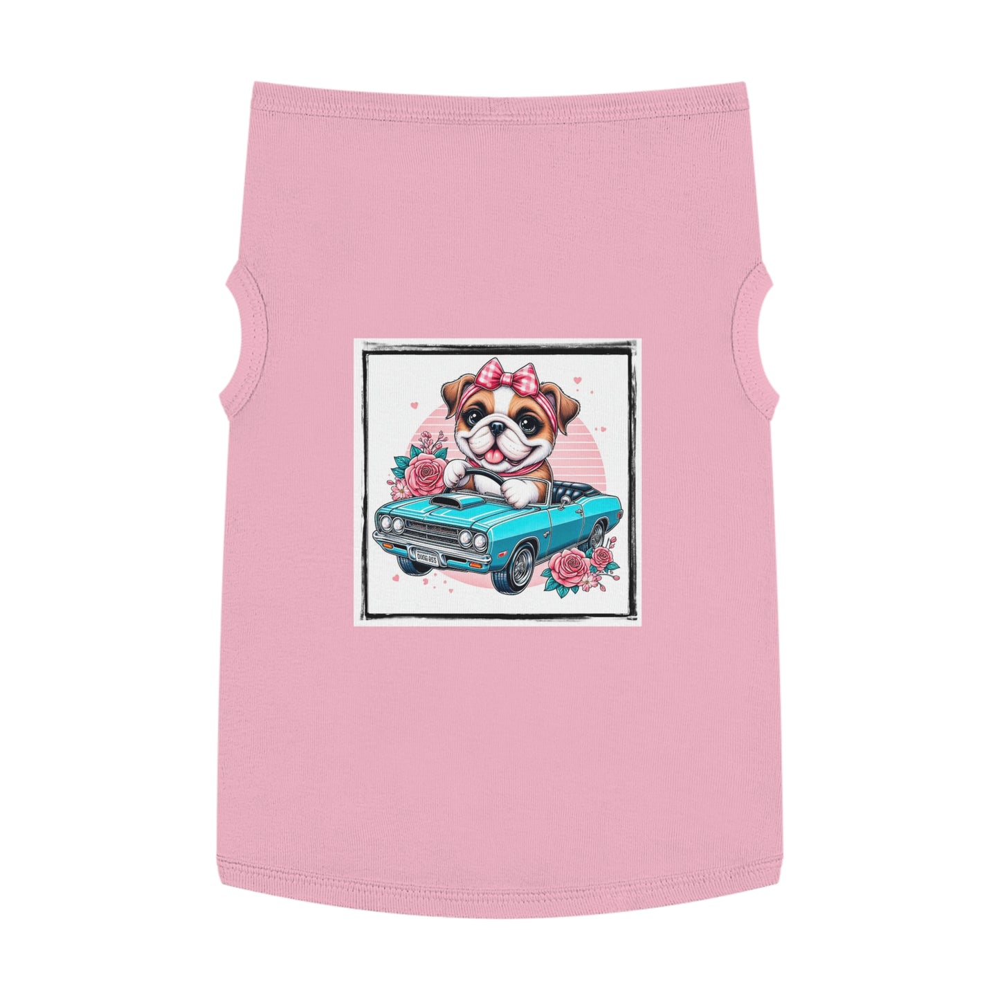 Wacky Pet Tank Top Bulldog Pets Printify XL Pink 