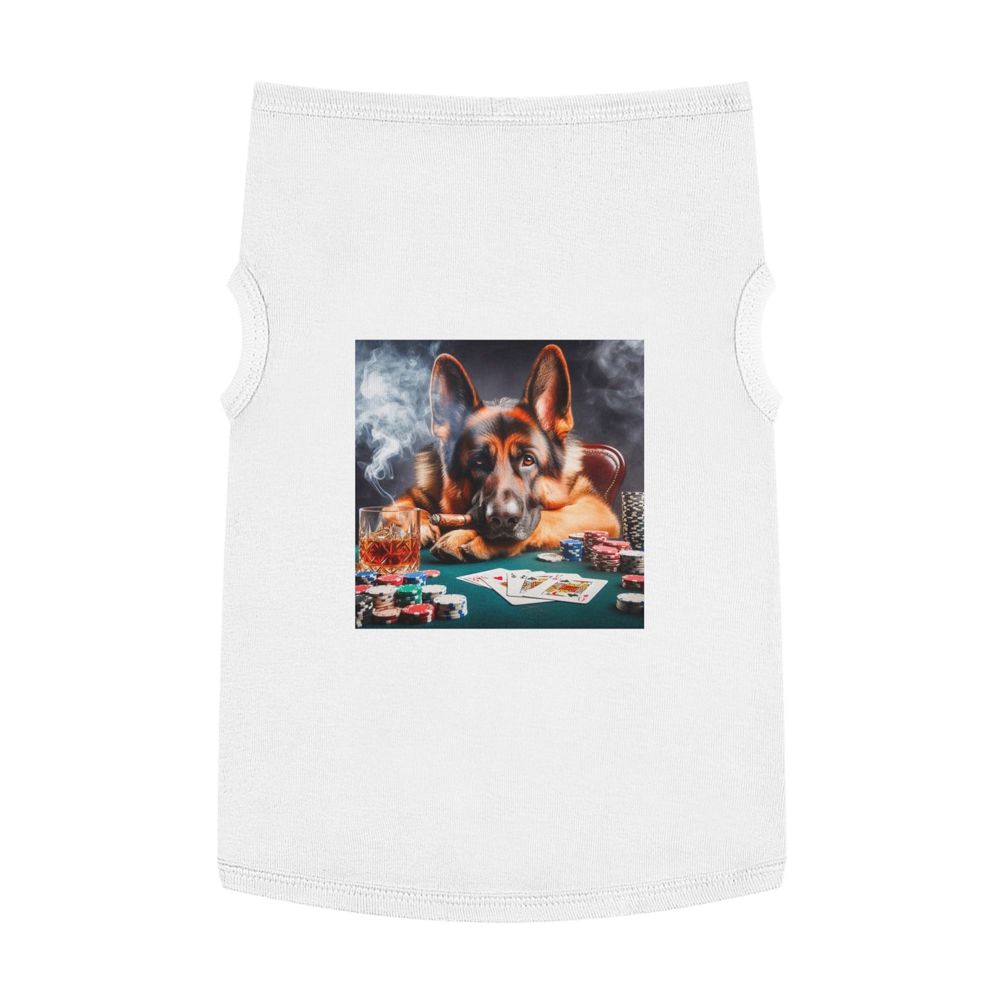 Pet Tank Top German Shepherd Pets Printify XL White 