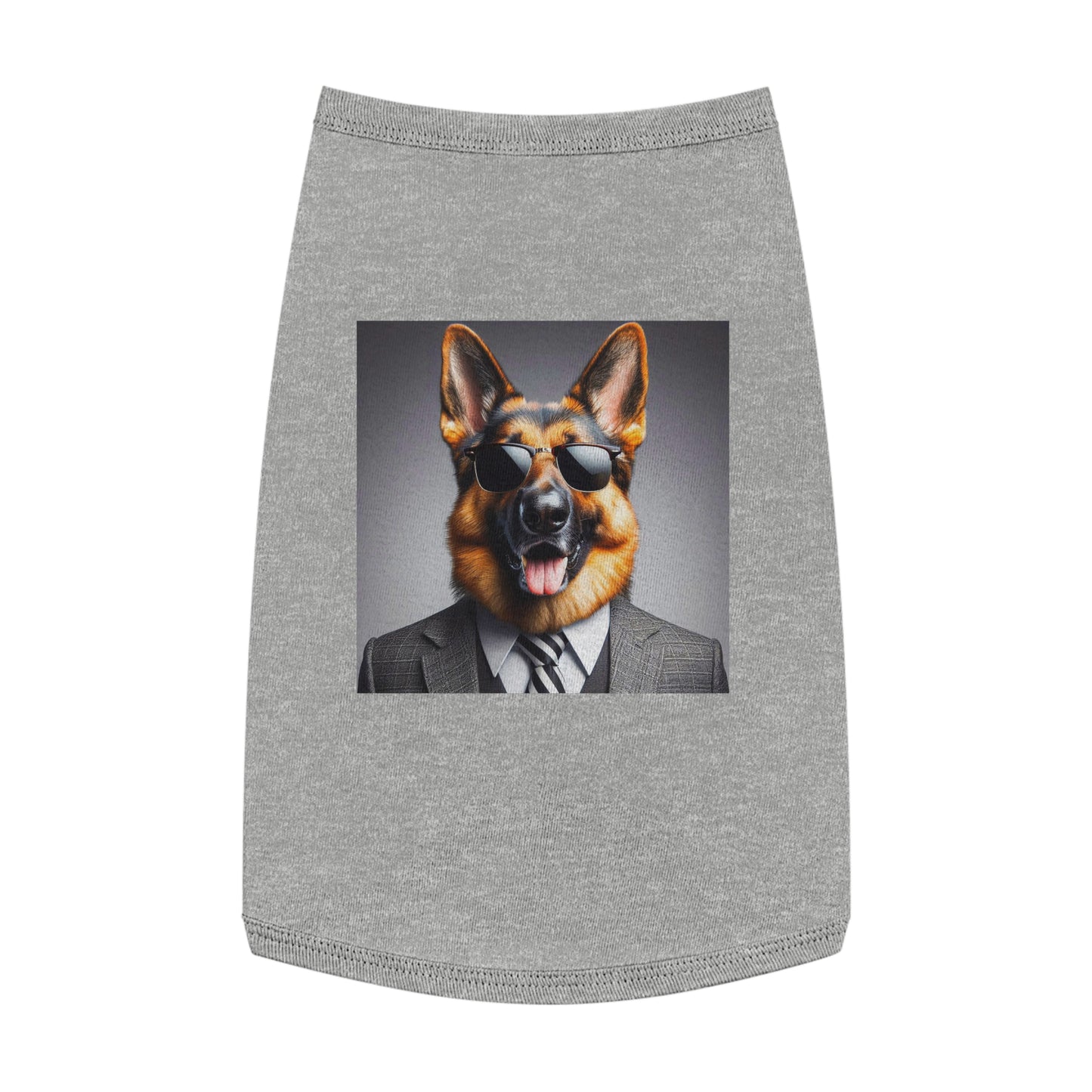 Pet Tank Top German Shepherd Pets Printify L Heather 