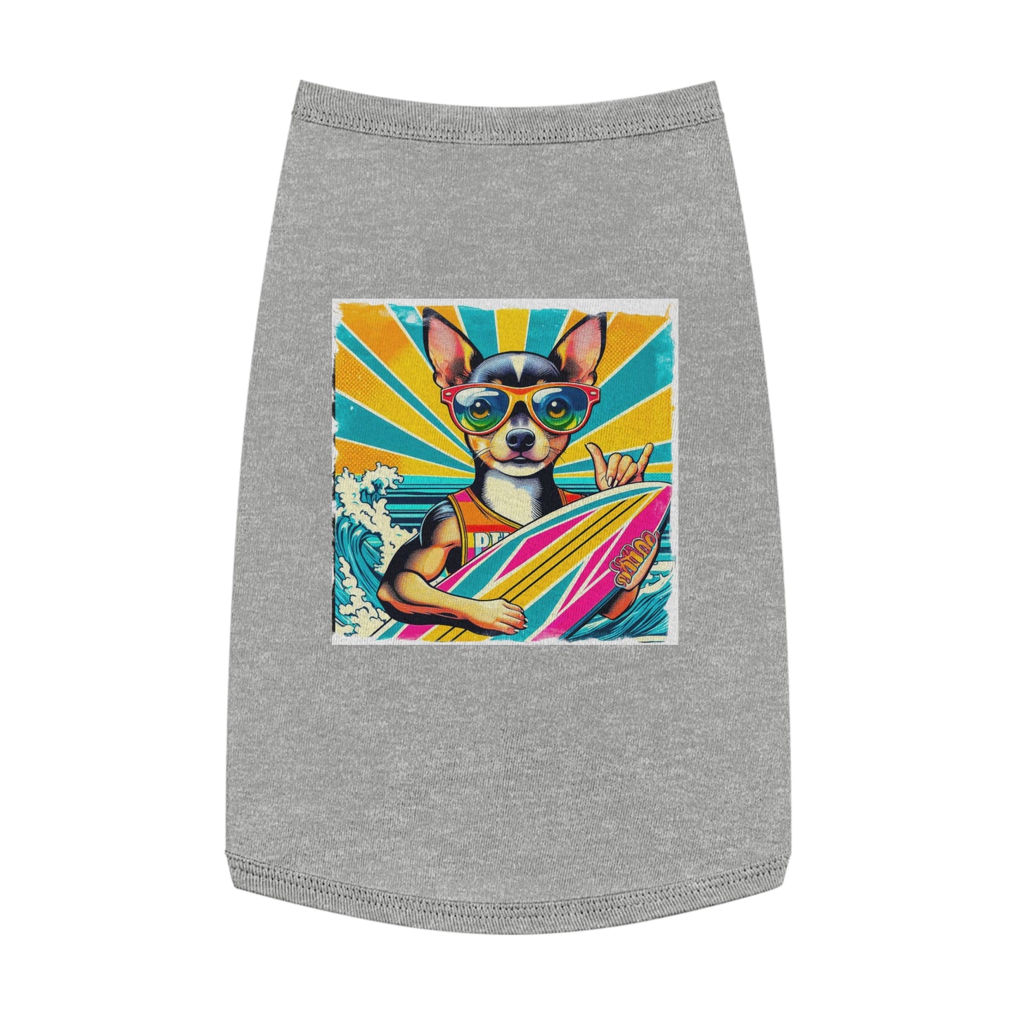 Pet Tank Top Chihuahua Pets Printify L Heather