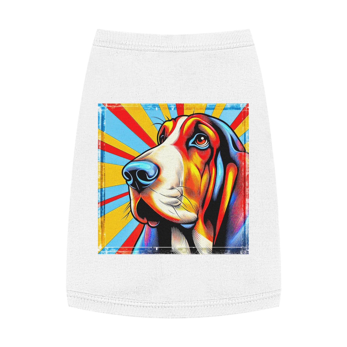 Pet Tank Top Basset Hound Pets Printify M White